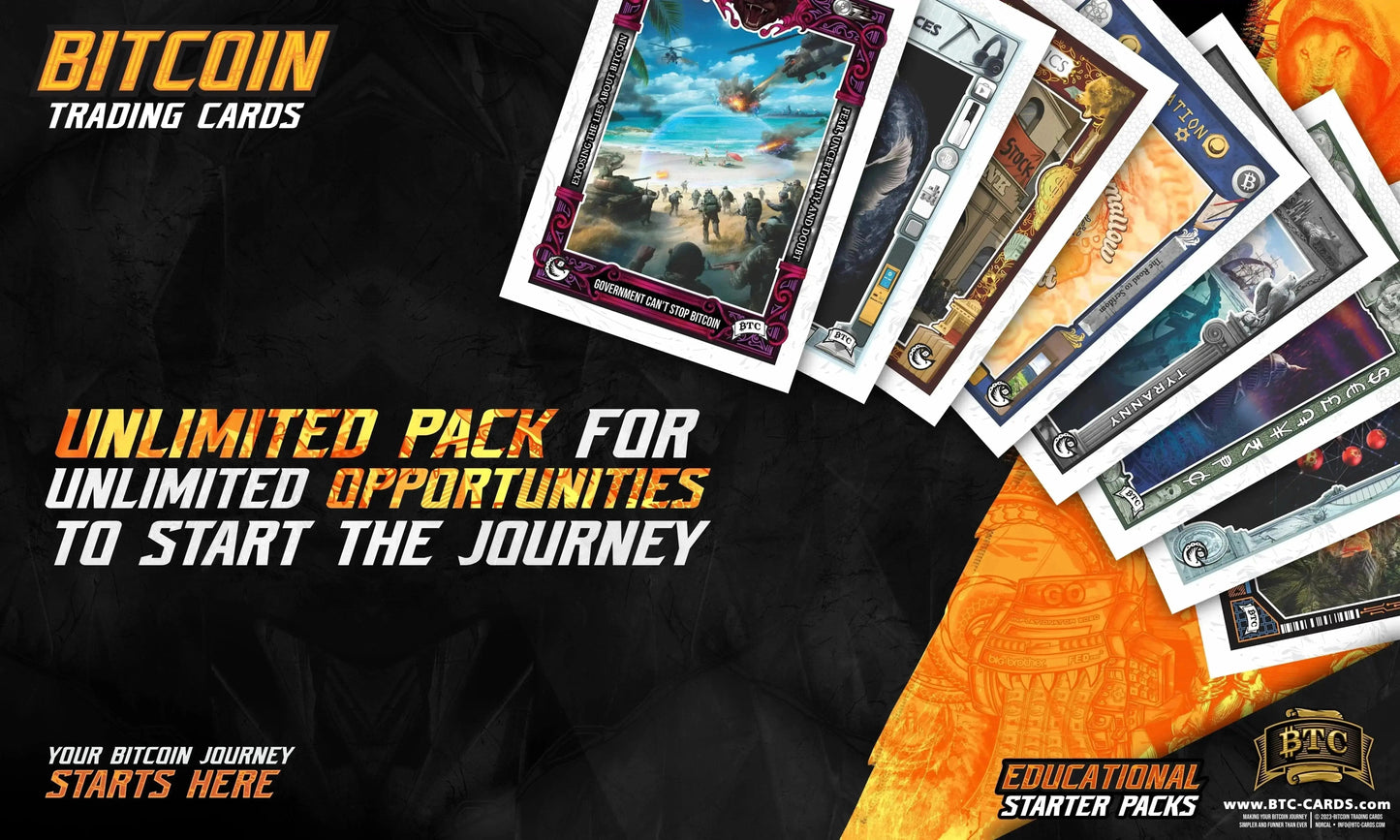 Orange Pill Pleb Bundle:Genesis Packs + Exclusive Box Topper - BTCTC