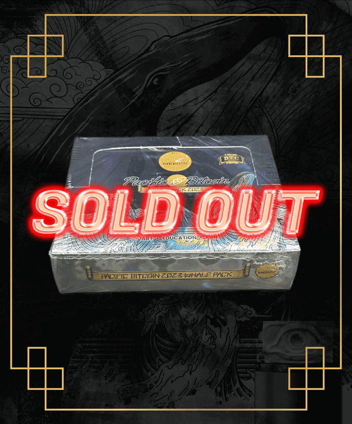 Official Pacific Bitcoin 2023 Whale Edition sold out commemorative Bitcoin trading cards