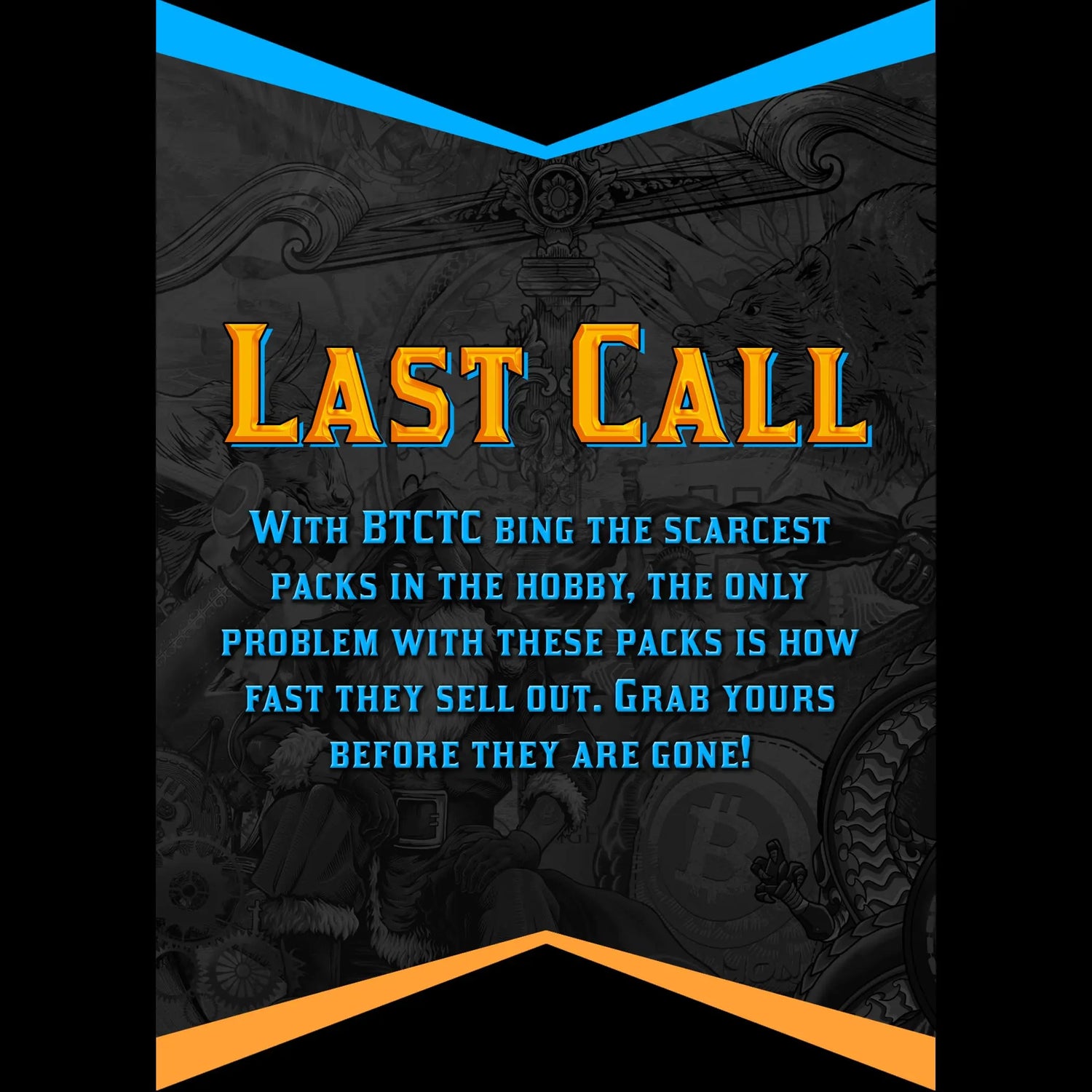 Last Call for rare trading card packs and limited edition sets at Based Trading Cards