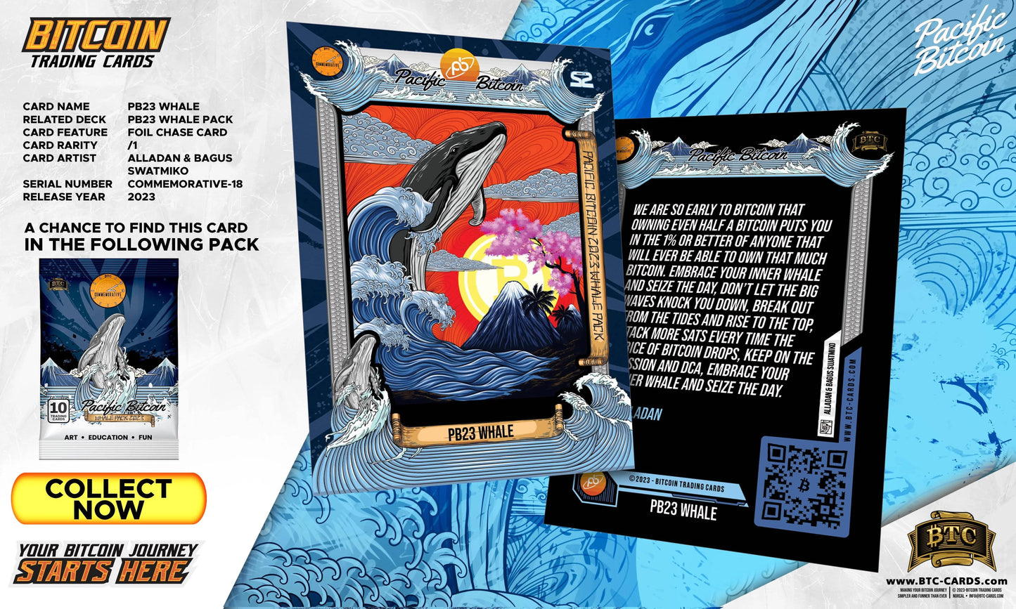 PB23 Whale Edition chase card pull artwork showcase from Based Trading Cards