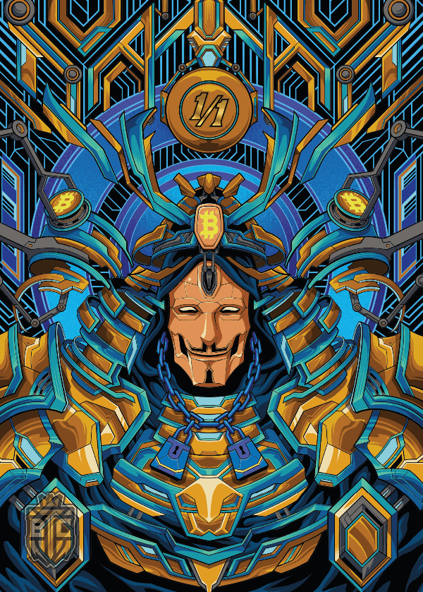 Satoshi Samurai - Semi-Gloss Poster