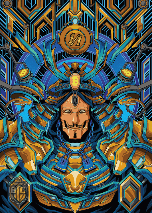 Satoshi Samurai - Semi-Gloss Poster