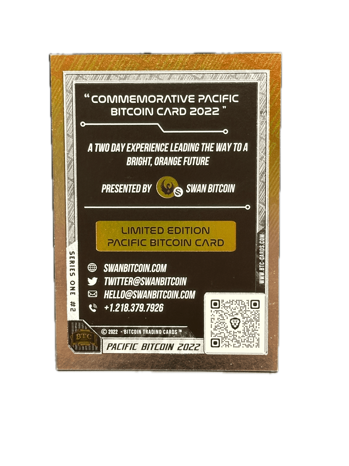 PB22 commemorative back of other card original 2022 conference release from Based Trading Cards