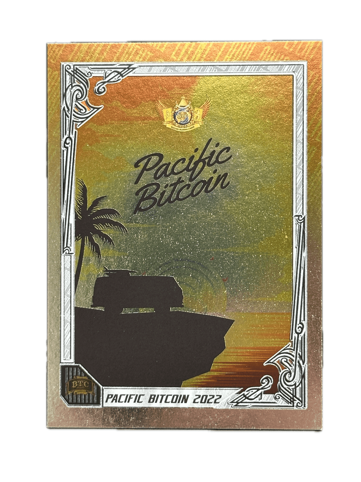 PB22 Commemorative Pack featuring The Van cold foil card artwork from Based Trading Cards