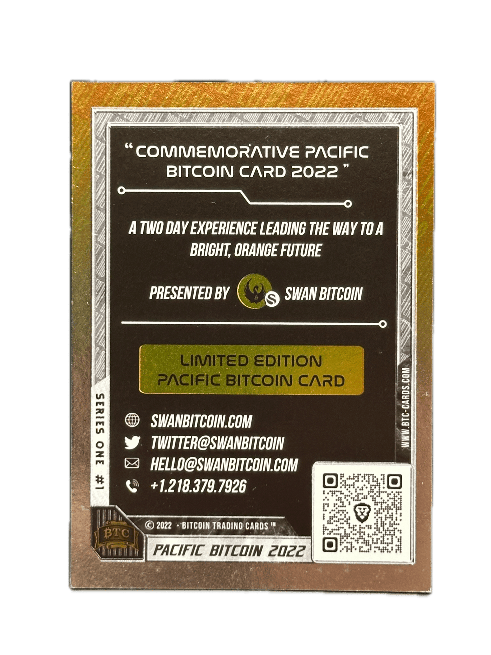 PB22 commemorative back of card original 2022 conference release from Based Trading Cards