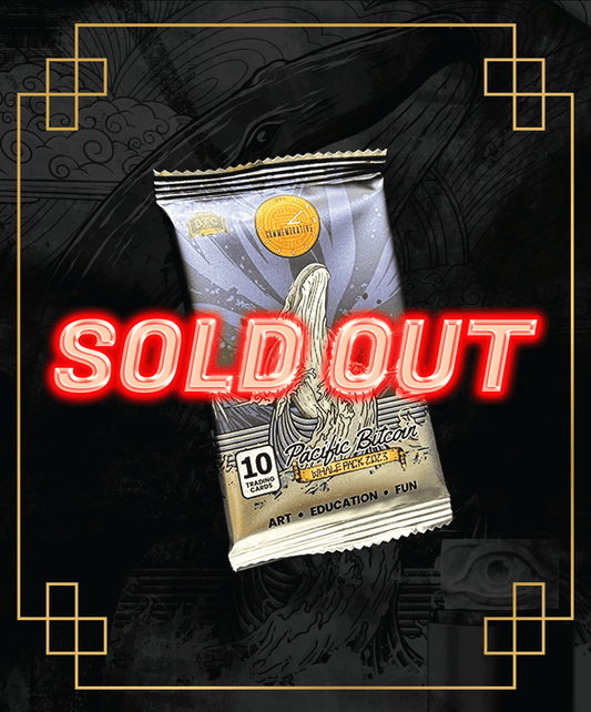 PB23 Whale Booster Pack sold out banner limited to 1210 packs from Based Trading Cards