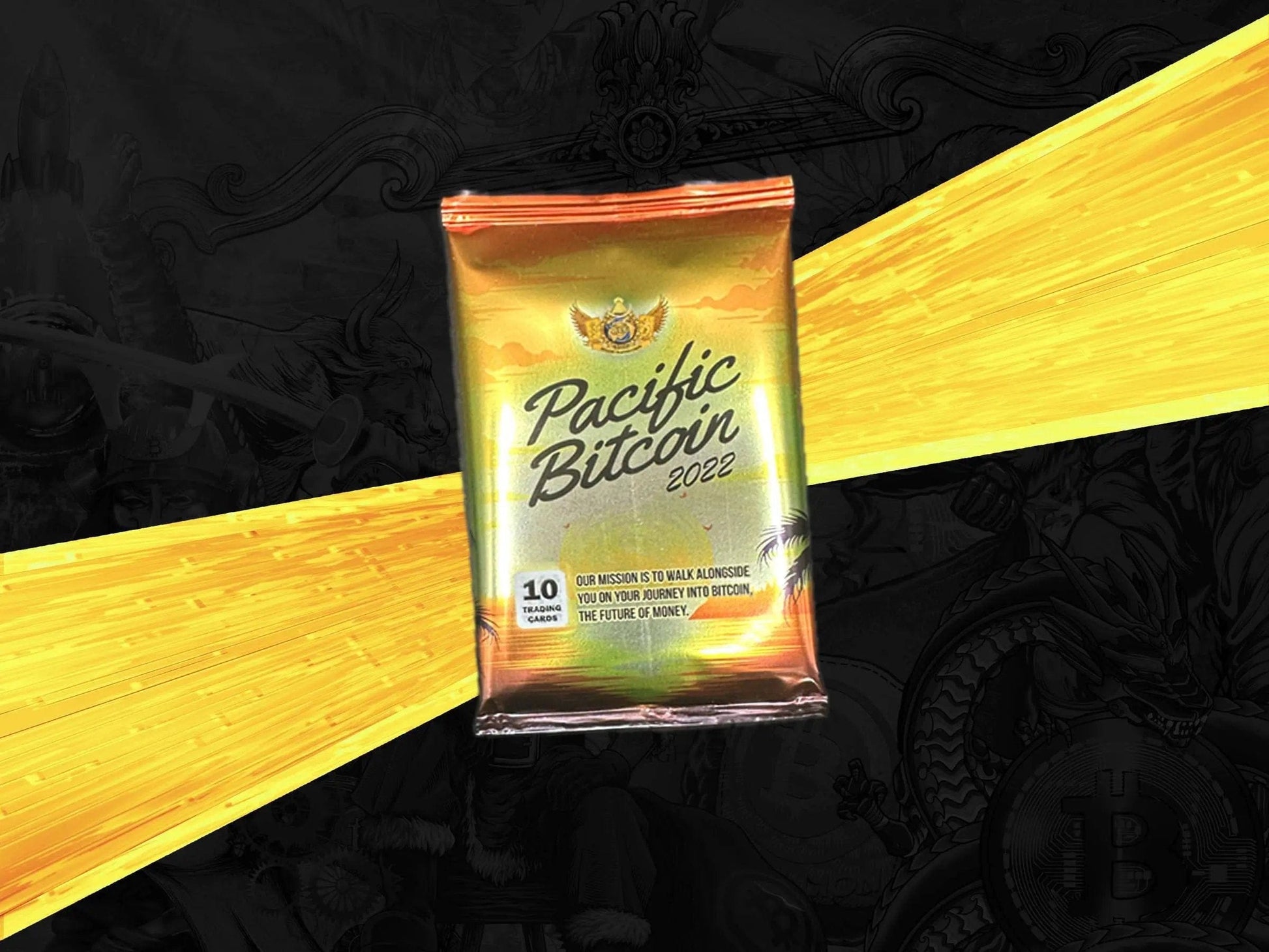 PB22 Commemorative Booster Pack display with BTCTC branding from Based Trading Cards