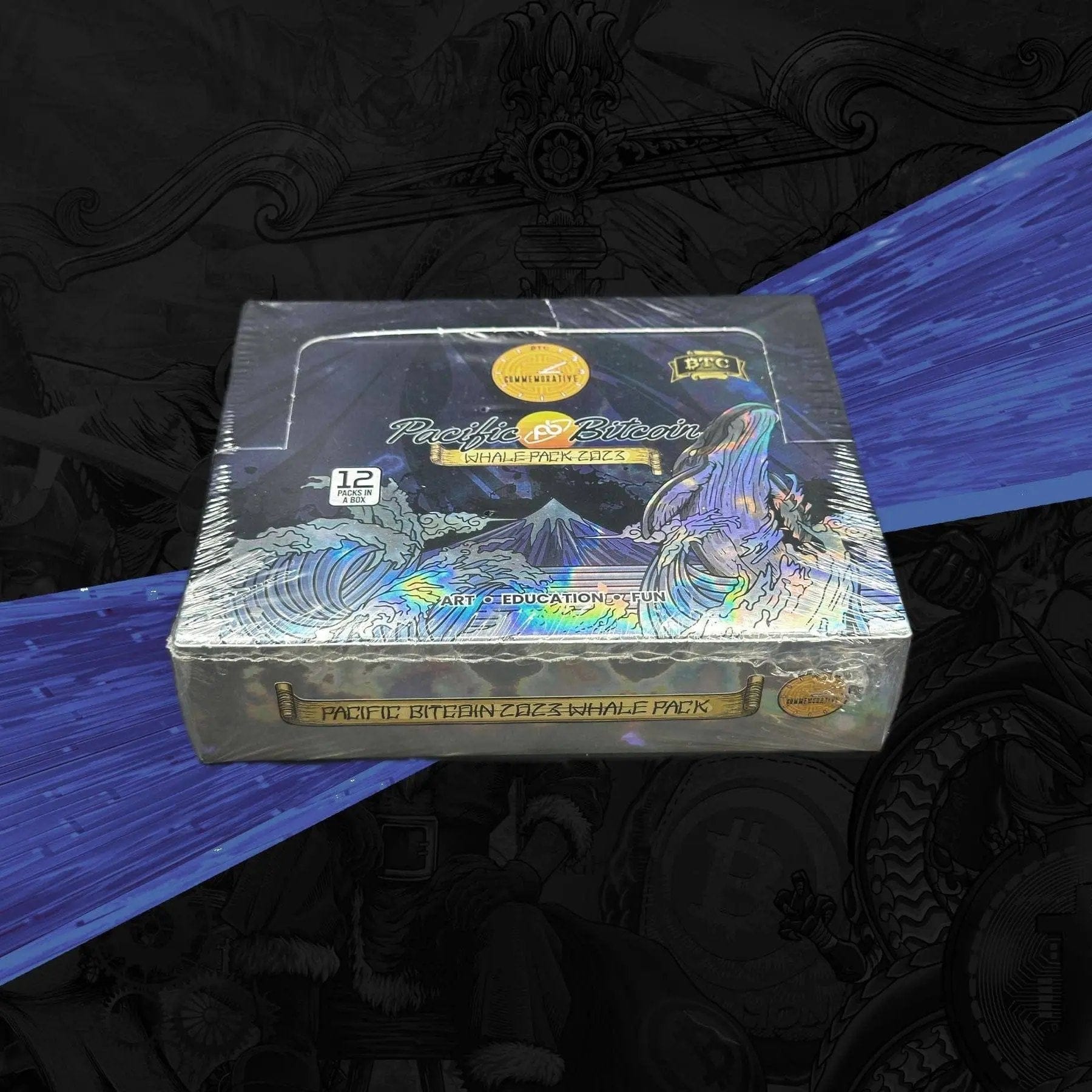 PB23 Whale Box sealed product showing 12 pack box configuration from Based Trading Cards