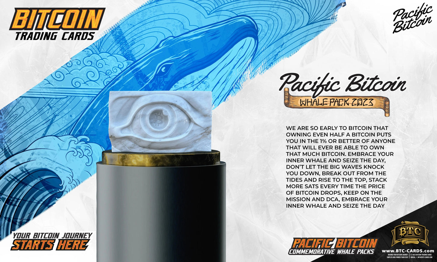 PB23 Whale holo foil hit card with serial number from Based Trading Cards collection