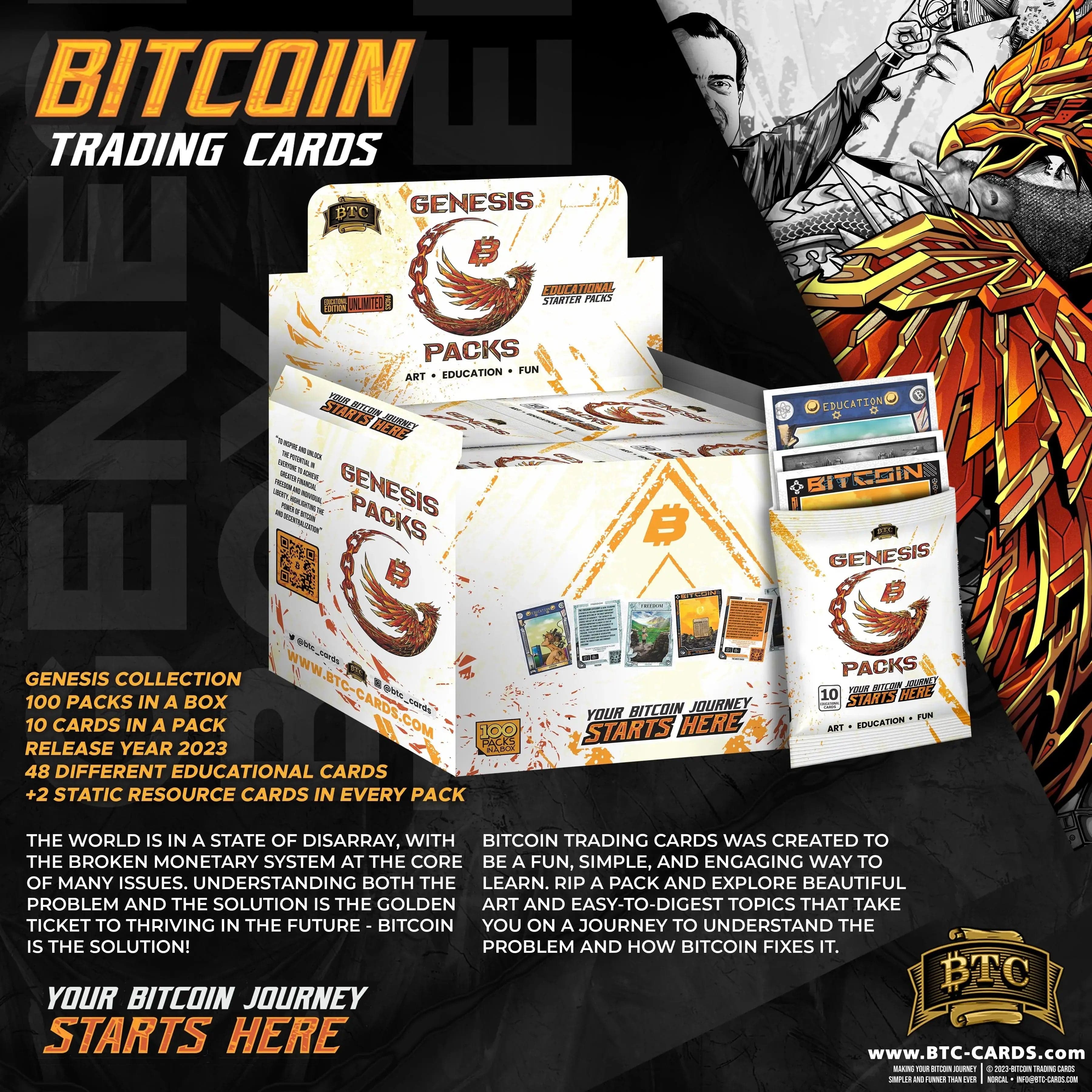 BTC Collectible Cards: x10 Genesis Packs – BTCTC