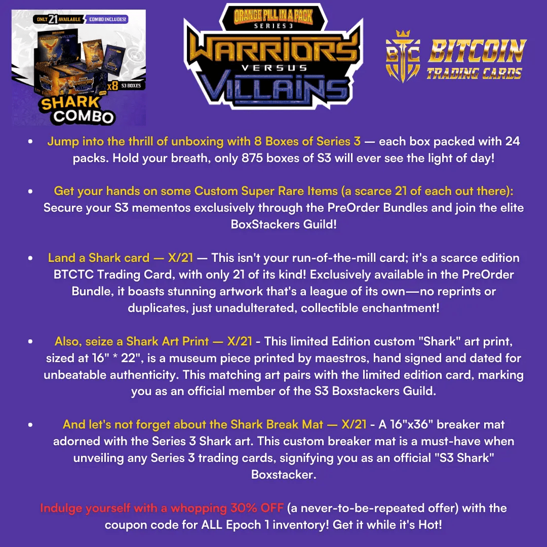 OPP Series 3 Shark Bundle featuring rare chase cards and parallels from Based Trading Cards