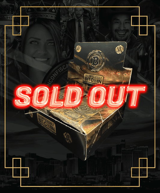 UnConfiscatable 2023 Hobby Box with SOLD OUT banner limited to 176 boxes from Based Trading Cards