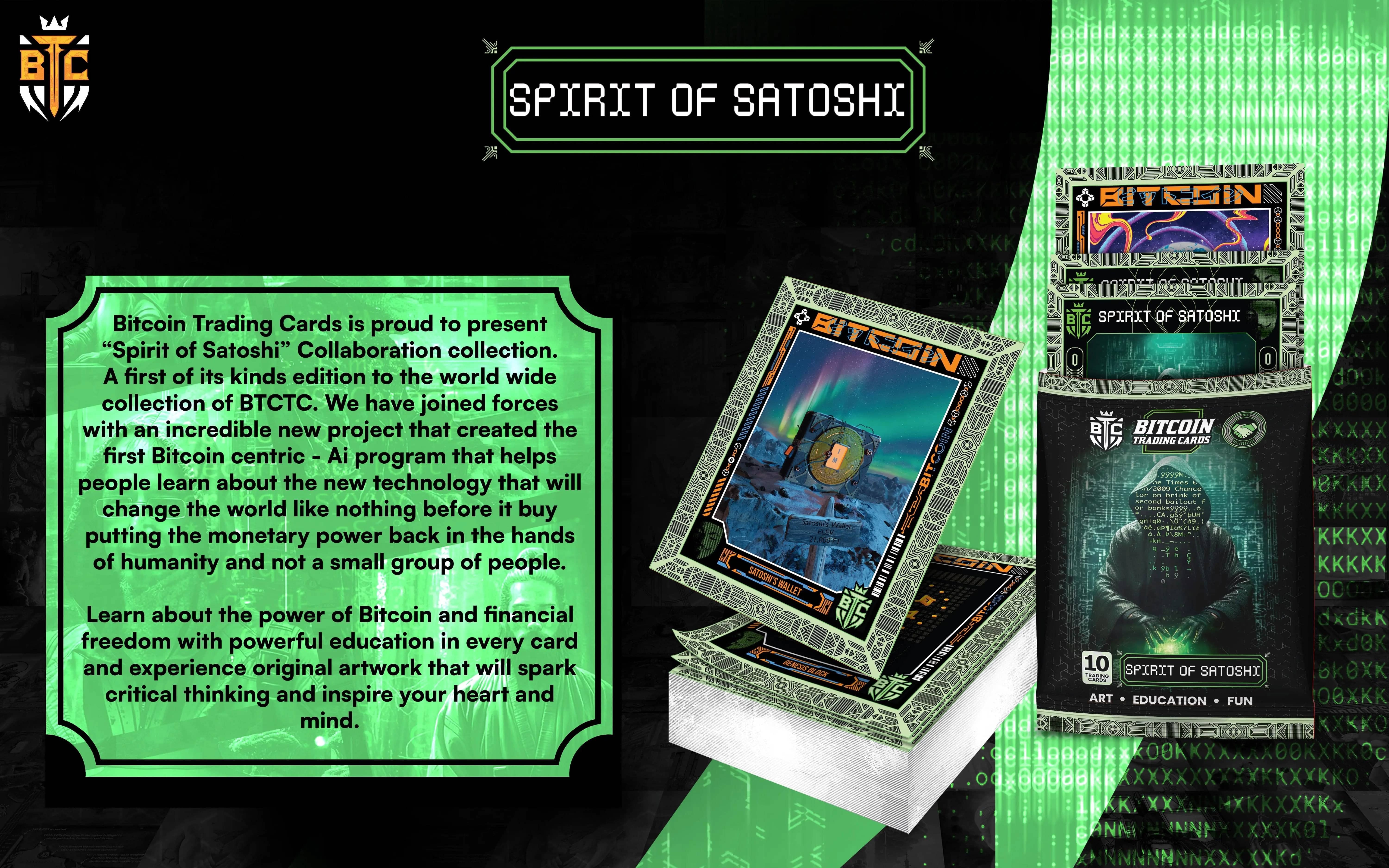 Bitcoin Trading Cards: Spirit of Satoshi Hobby Box – BTCTC