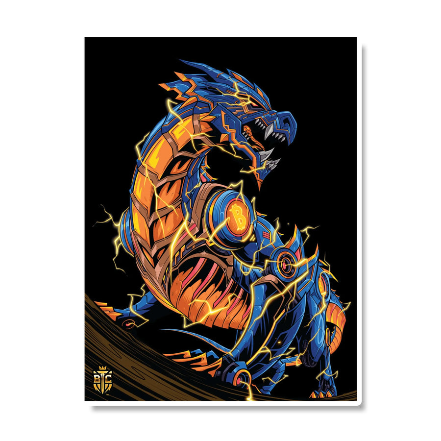 Lightning Dragon - Semi-Gloss Poster