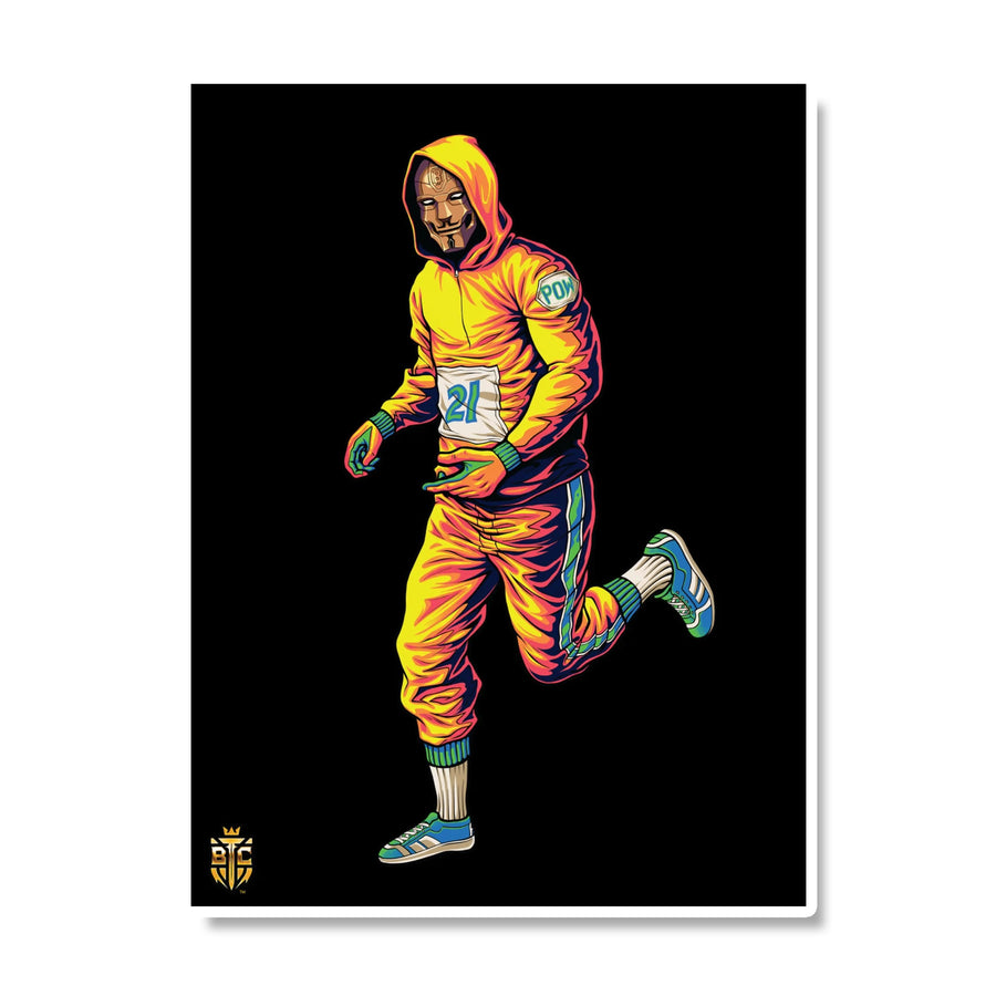 Running Bitcoin - Semi-Gloss Poster