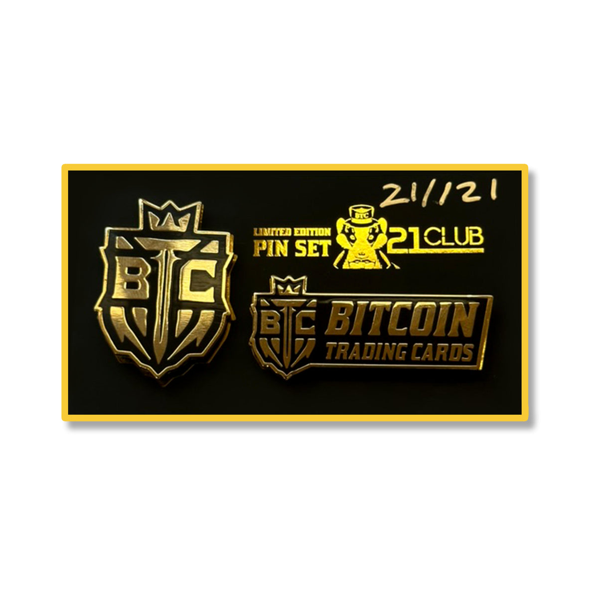 21 Club BTC Pin Set - Limited Edition of 121